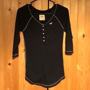 Dark blue hollister long sleeve shirt